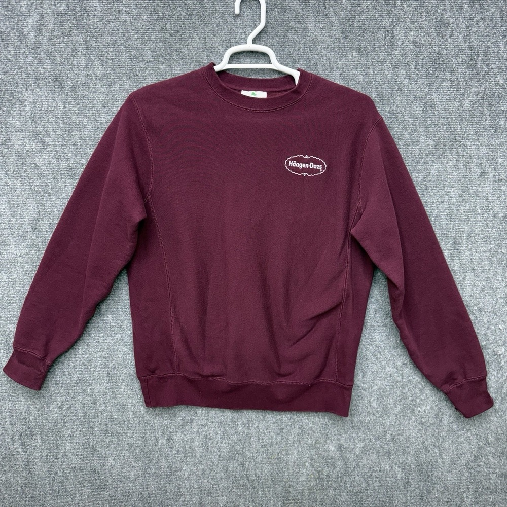 Haagen Dazs sweatshirt burgundy men's size Medium independent trading‎ company